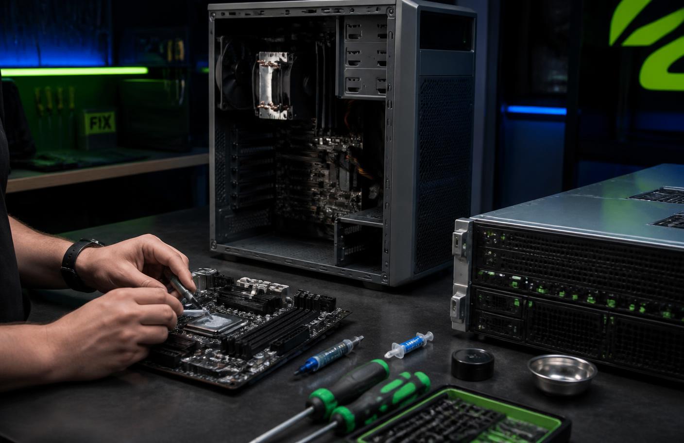 Manutenção de computadores e servidores
